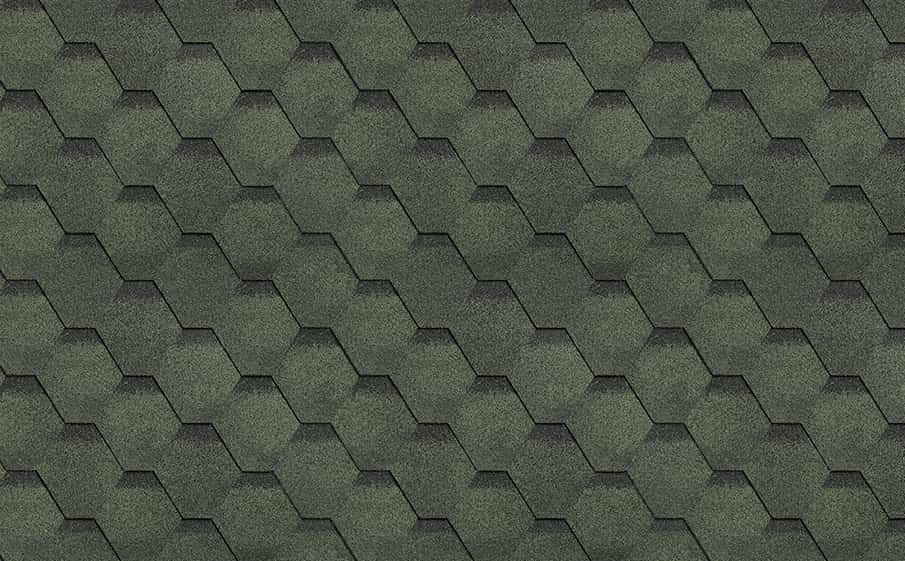 Гибкая черепица ТЕХНОНИКОЛЬ SHINGLAS Финская черепица соната, Зеленый